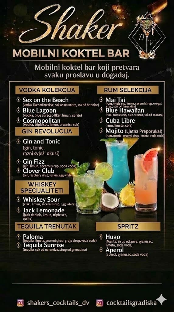 Mobilni koktel šank fotografija 4