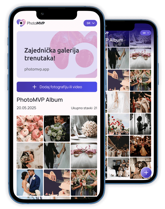 PhotoMVP - Digitalni album za proslave